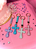 Load image into Gallery viewer, Bling Cross Keychain
