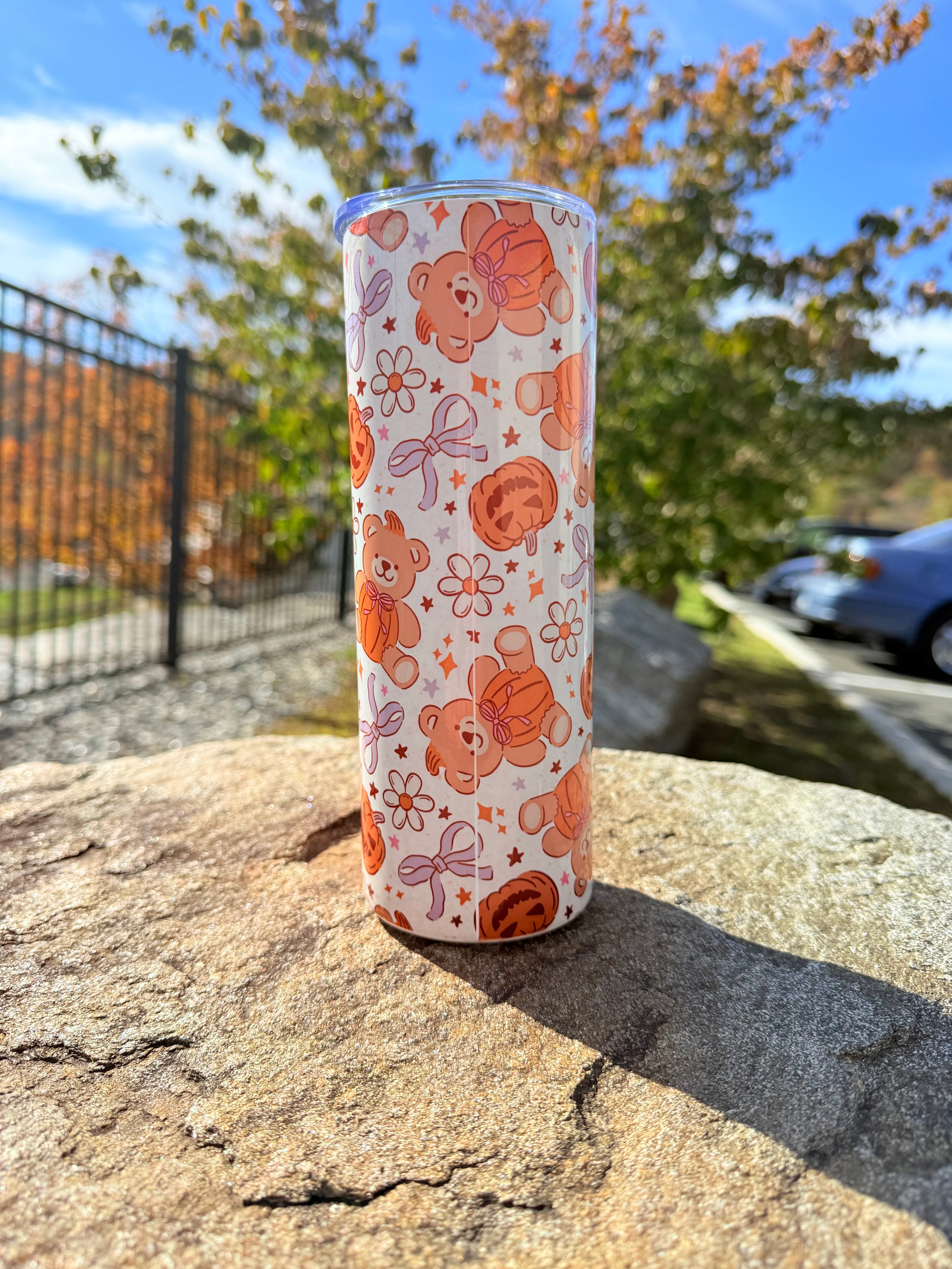 🧸🎃Spooky Bear Tumbler🎃🧸