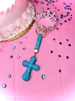 Load image into Gallery viewer, Bling Cross Keychain
