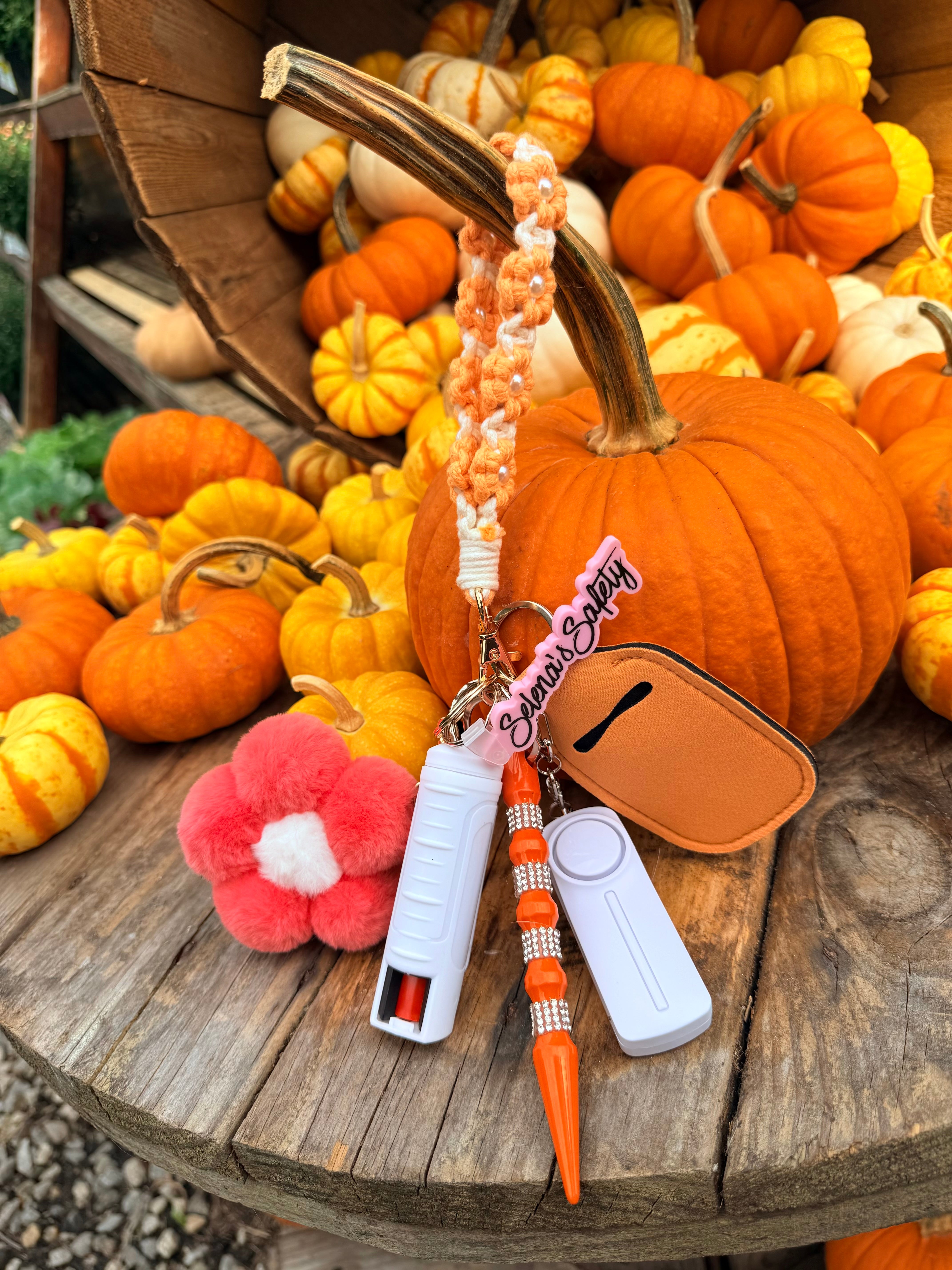 “Harvest Petals” Safety Keychain