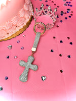 Load image into Gallery viewer, Bling Cross Keychain
