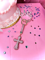Load image into Gallery viewer, Bling Cross Keychain
