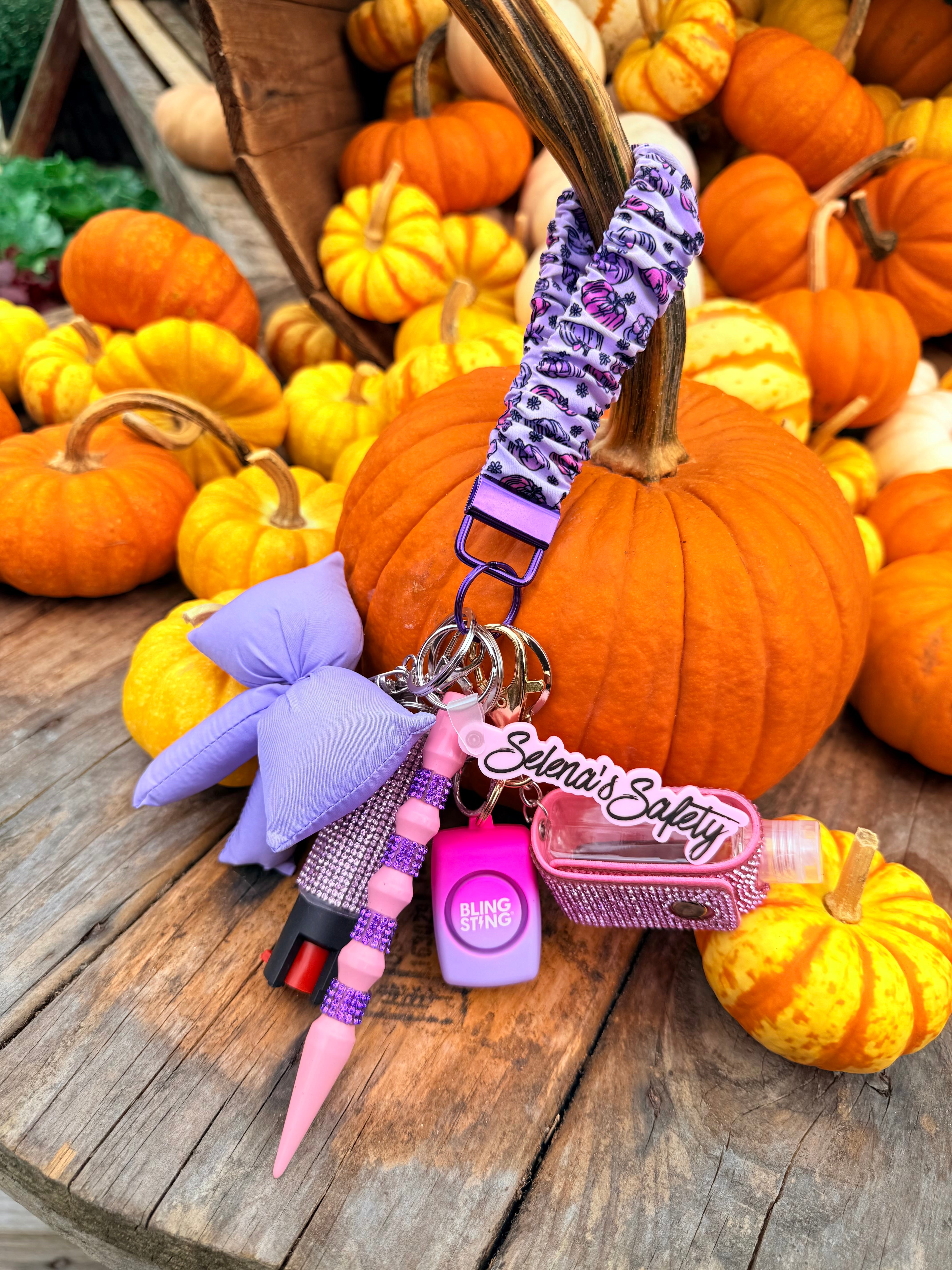 “Pumpkinette” Safety Keychain