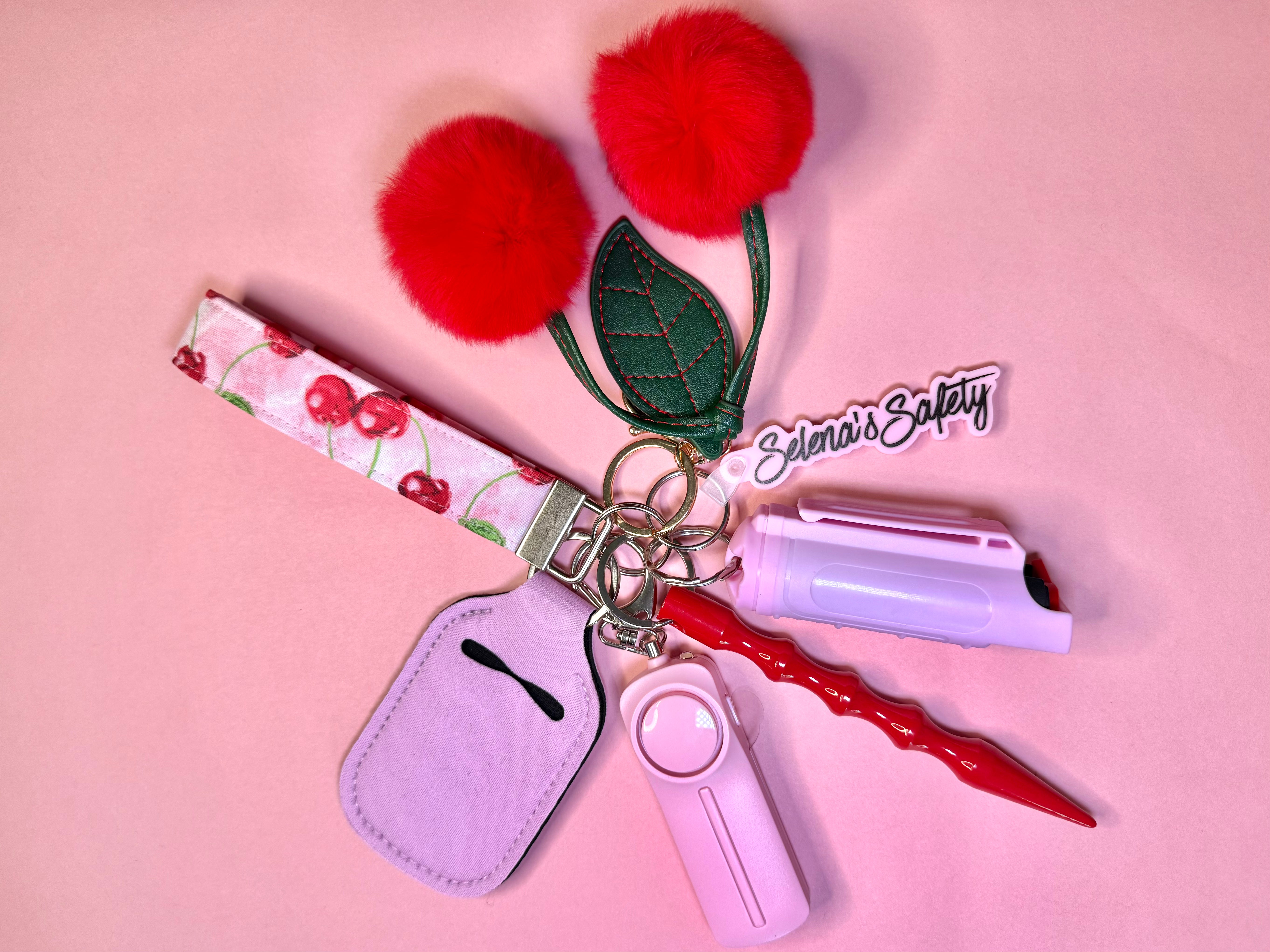 "🍒Cherry Bliss🍒" Safety Keychain