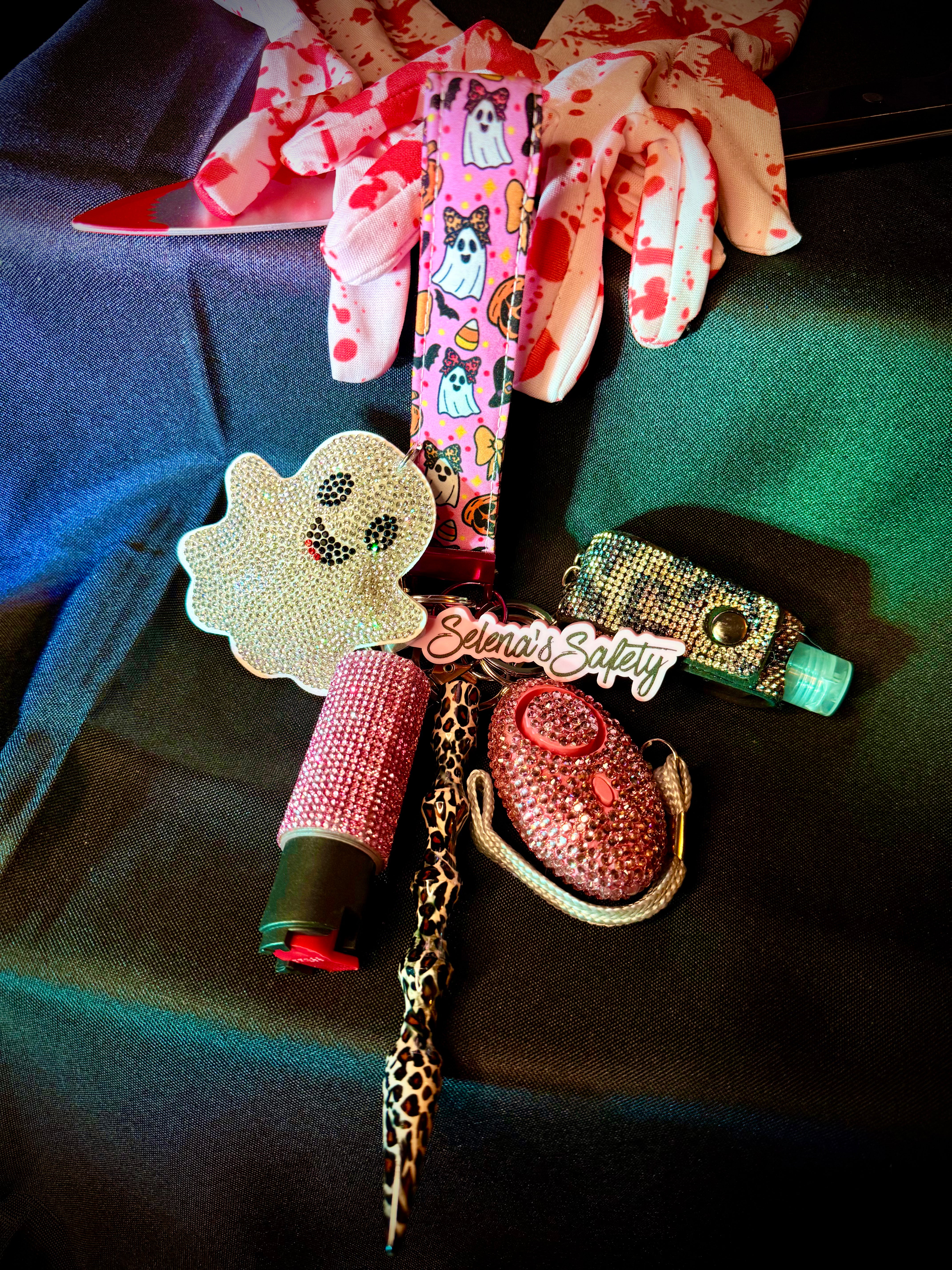 “Cheetah Boo” Safety Keychain
