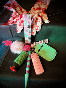 “Coquette Batty” Safety Keychain