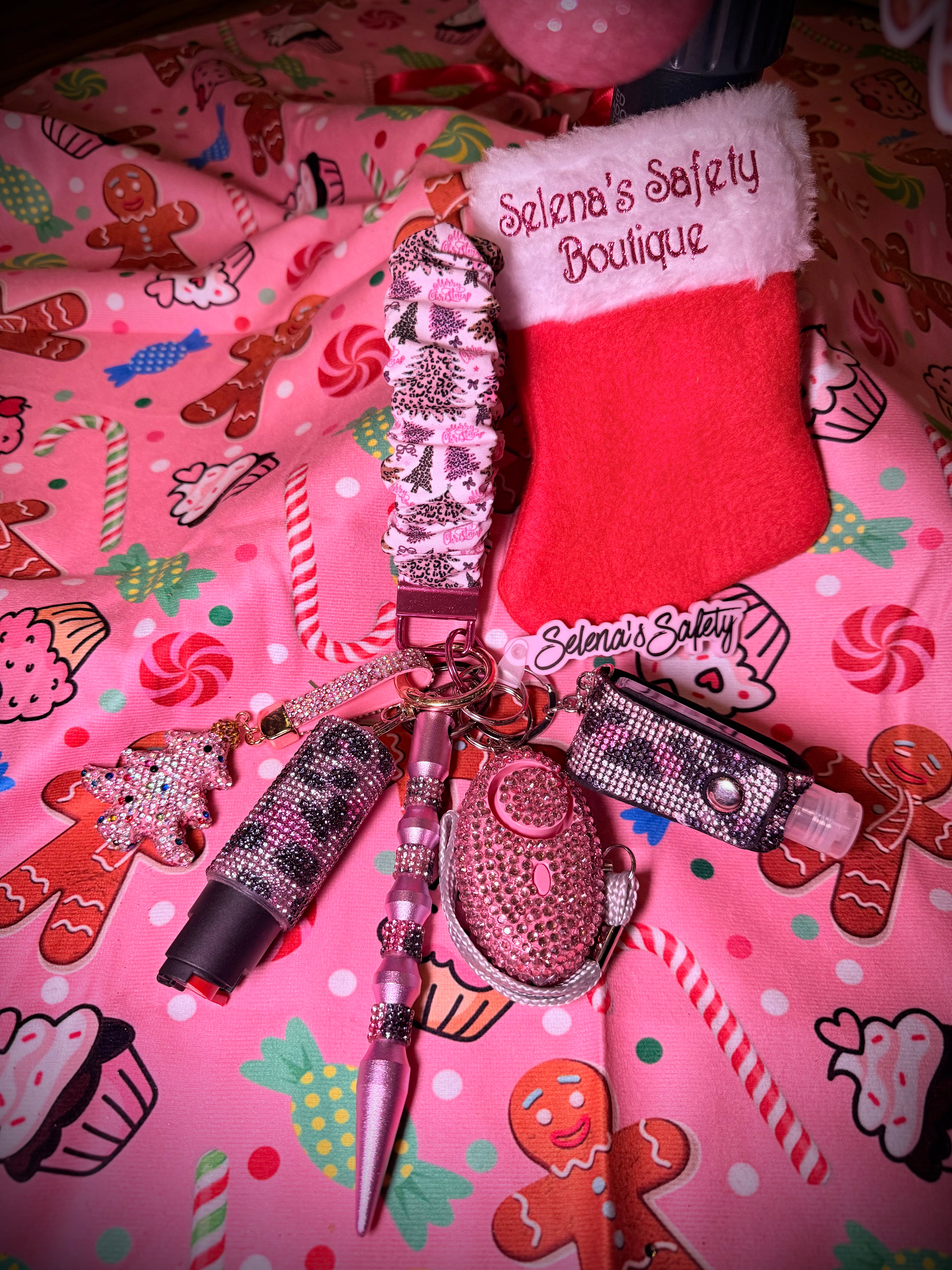 “Pinkmas” Safety Keychain