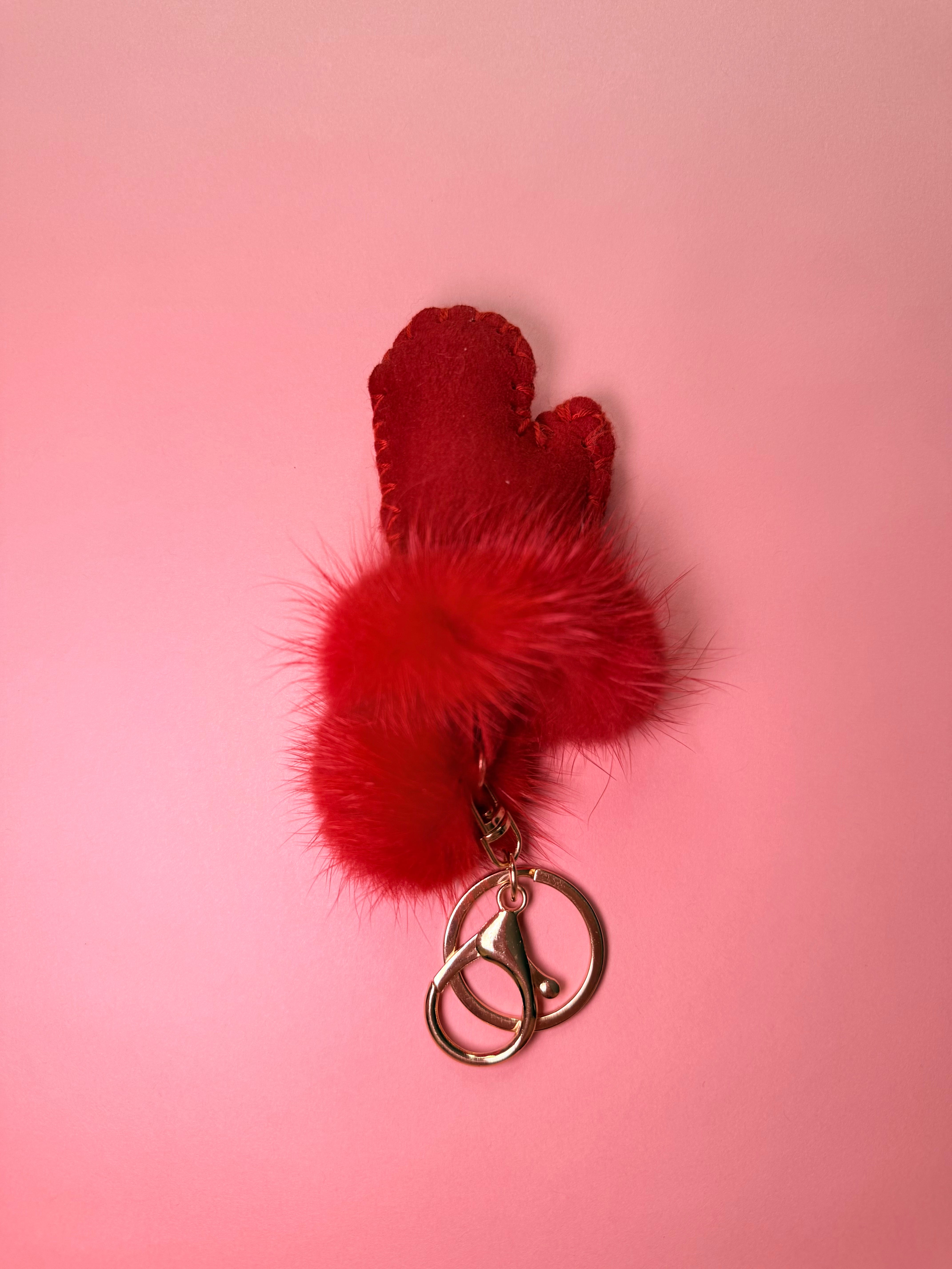 Christmas Mitten Keychain