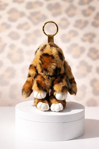 Leopard Bunny Plush Keychain – Selena's Safety Boutique