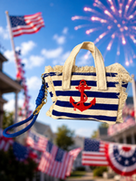 Load image into Gallery viewer, Patriotic Mini Tote Keychains
