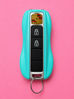 Load image into Gallery viewer, Discreet Porsche-Inspired Rechargeable Car Stunners with Built-In Key Ring – Multiple Colors Available
