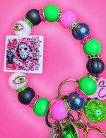 Load image into Gallery viewer, Jason’s Pink Nightmare Safety Keychain

