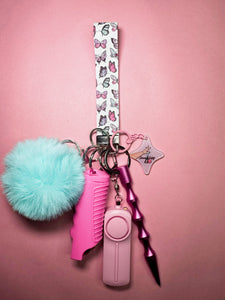 "Pink Butterfly" Self-Defense Keychain