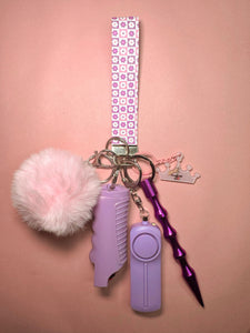 "Flower Power" Safety Keychain