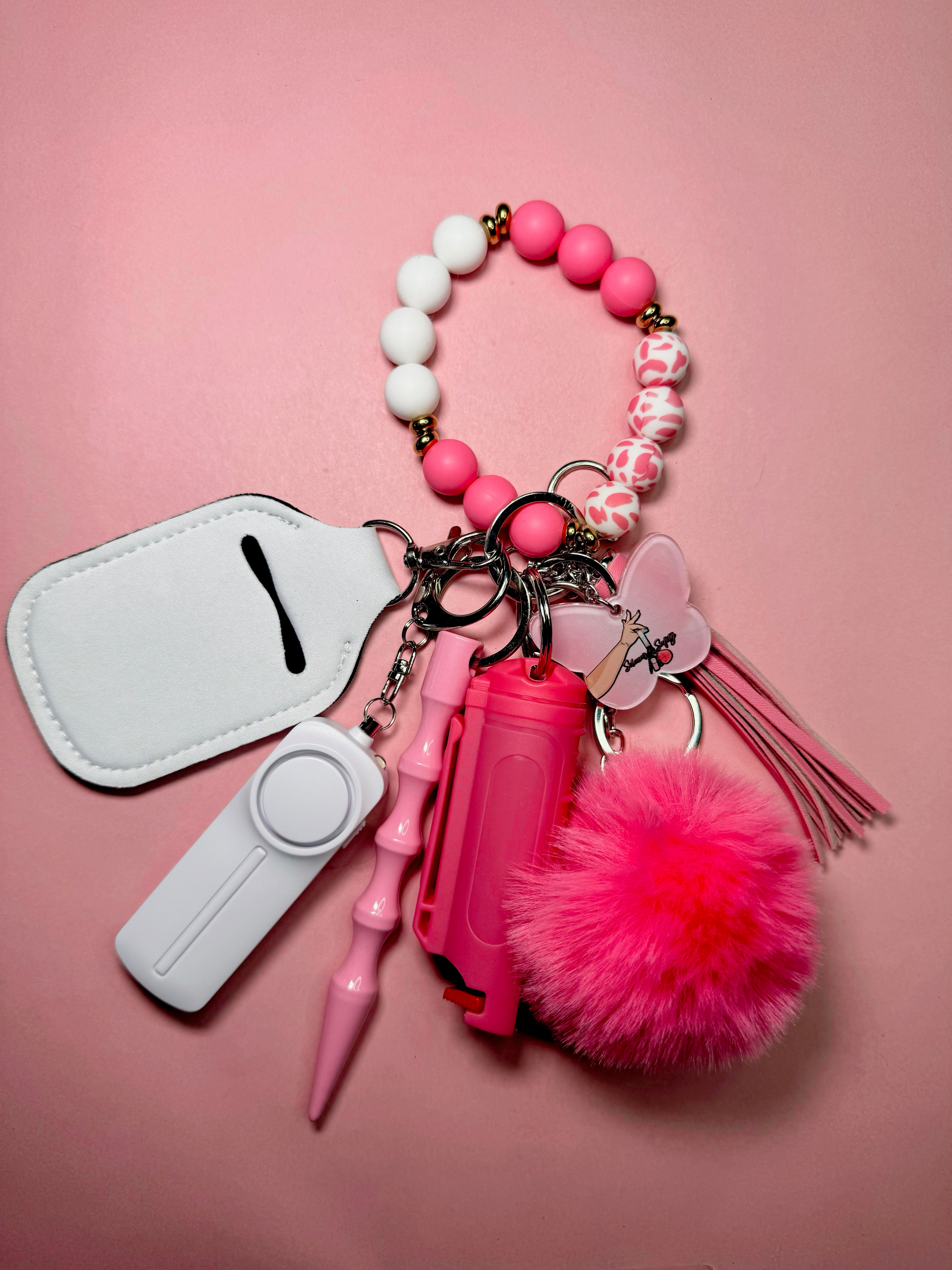 "Fuchsia" Safety Keychain
