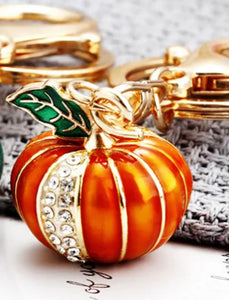 Bling Pumpkin Keychain
