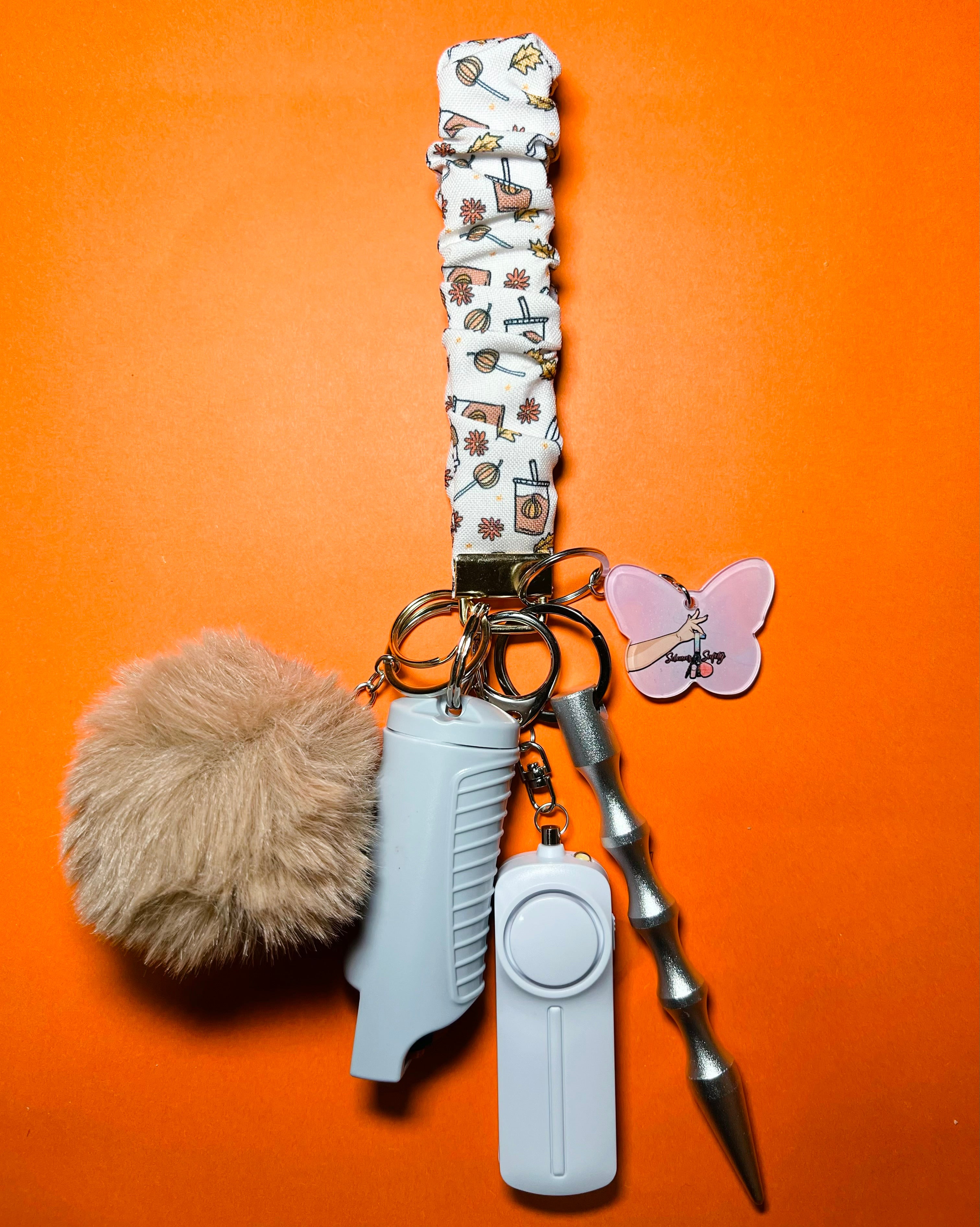 "Pumpkin Spice Latte" Safety Keychain