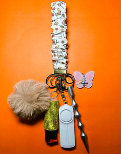"Pumpkin Spice Latte" Safety Keychain