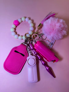 "Pink Ombre" Safety Keychain