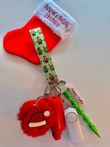 "Santa Paws" Safety Keychain