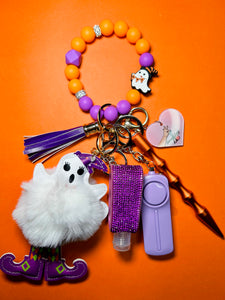 "Boo" Bling Beaded Self-Defense Keychain