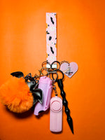 Load image into Gallery viewer, &quot;Pink Halloween&quot; Safety Keychain

