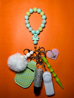 Load image into Gallery viewer, &quot;Casper&quot; Beaded Self-Defense Keychain
