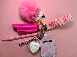 "Cat Mama" Safety Keychain