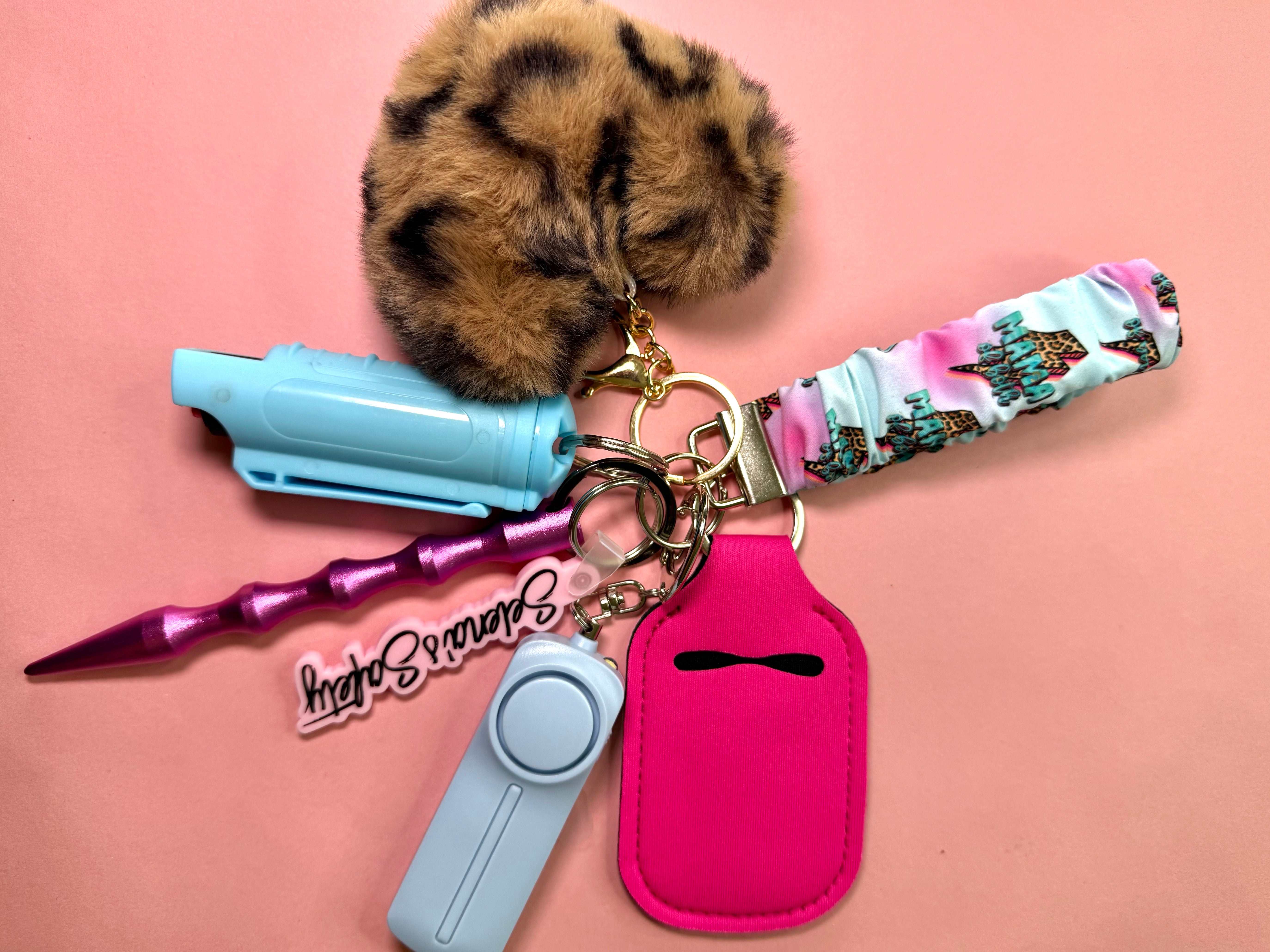"Mom of Both" Safety Keychain