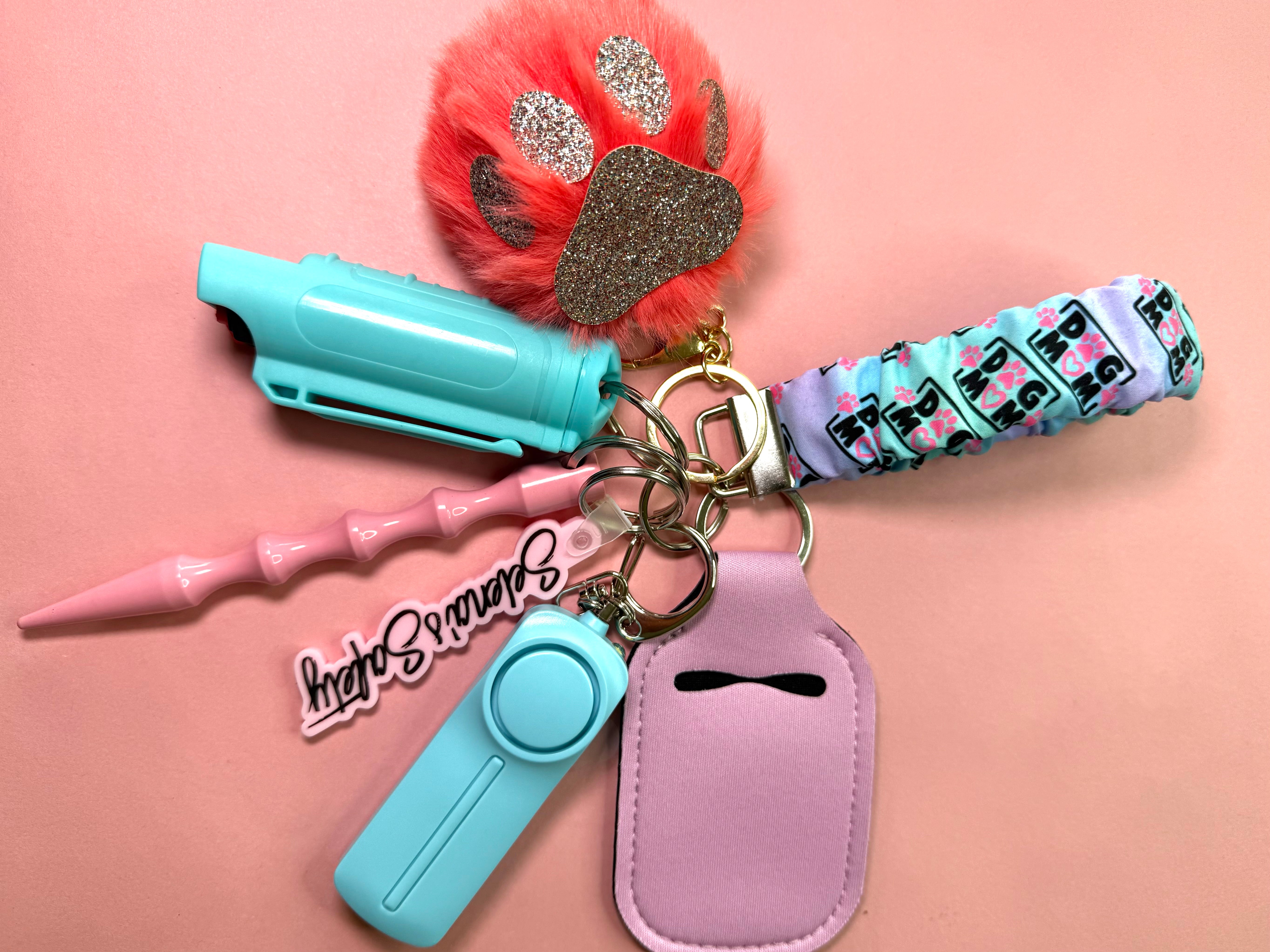 "Dog Mama" Safety Keychain