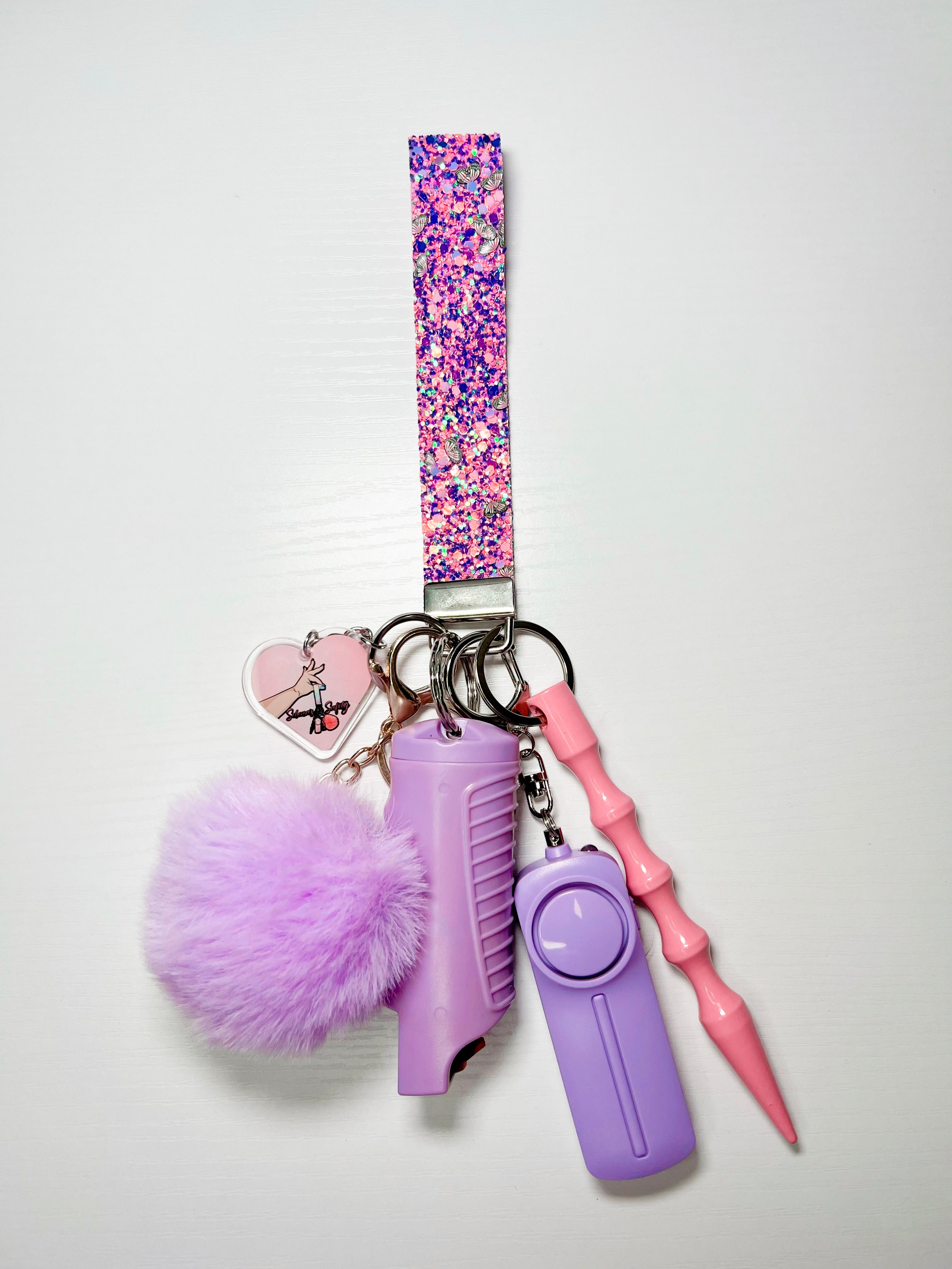 Handmade Butterfly Celebration Self-Defense Keychain