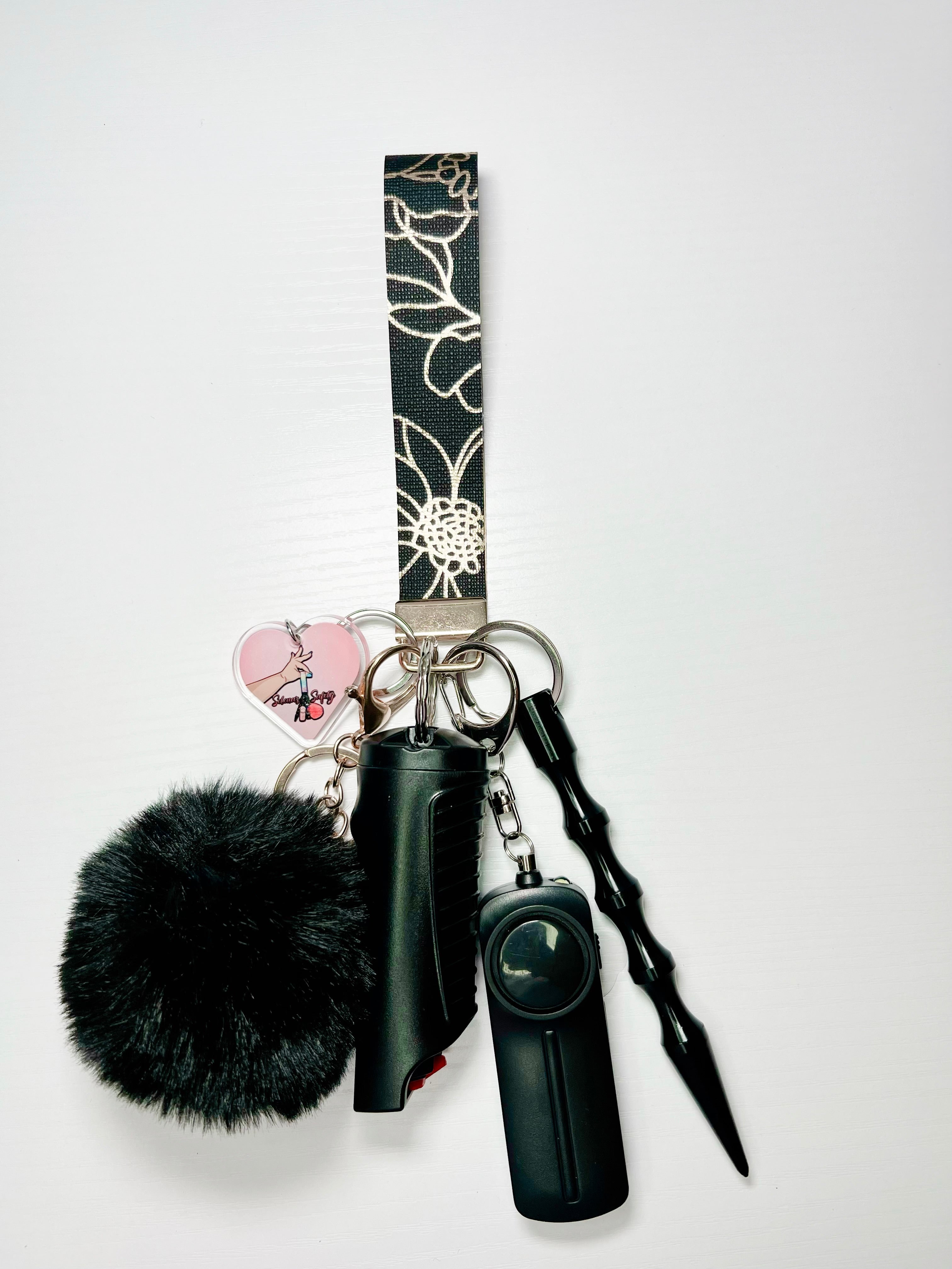 "Black Royalty" Safety Keychain