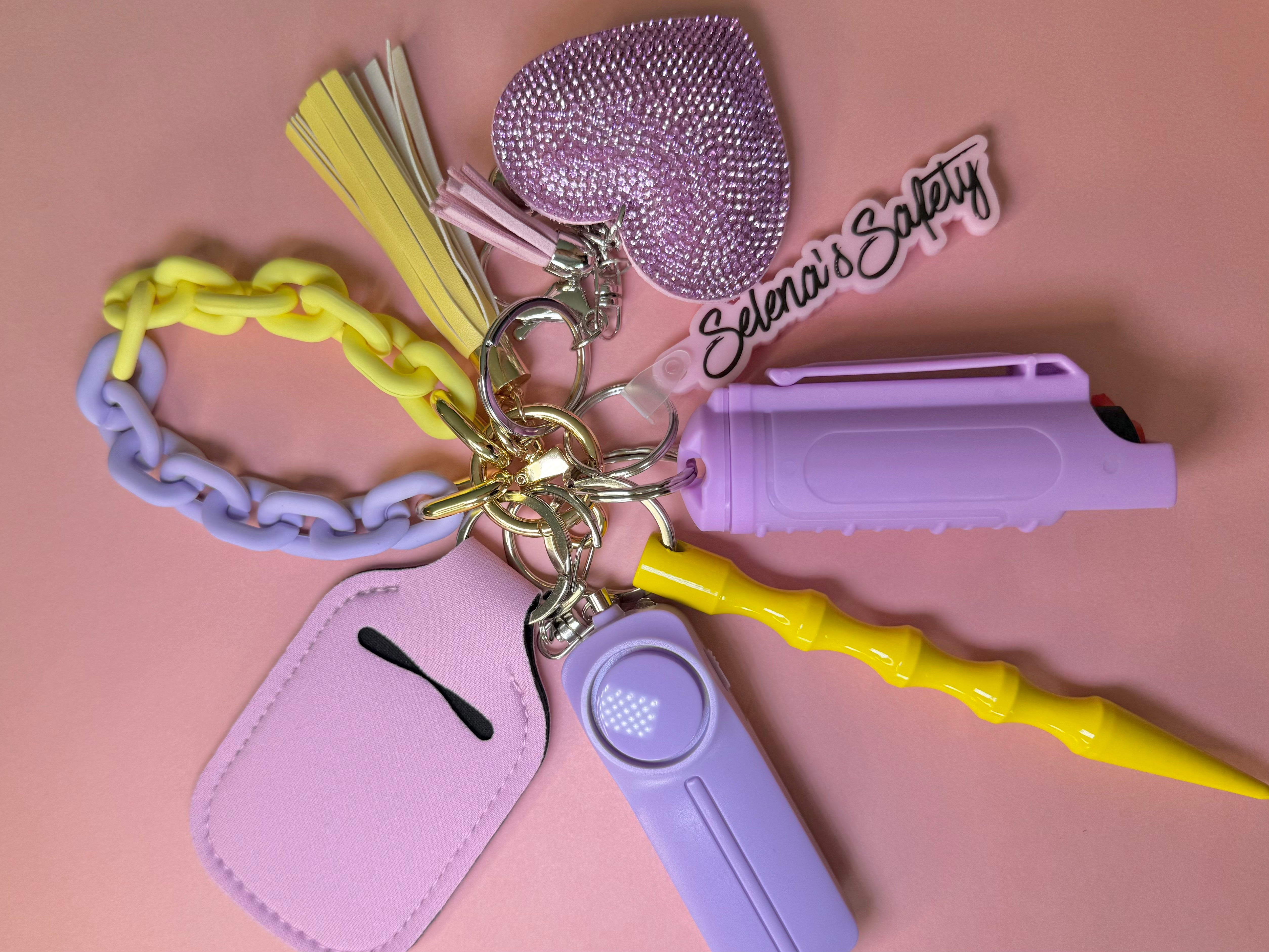 "Lavender Lemonade" Safety Keychain