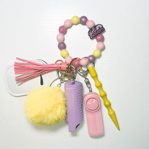 "Mini me" Beaded Self-Defense Keychain