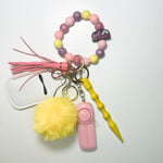 Load image into Gallery viewer, &quot;Mini me&quot; Beaded Self-Defense Keychain
