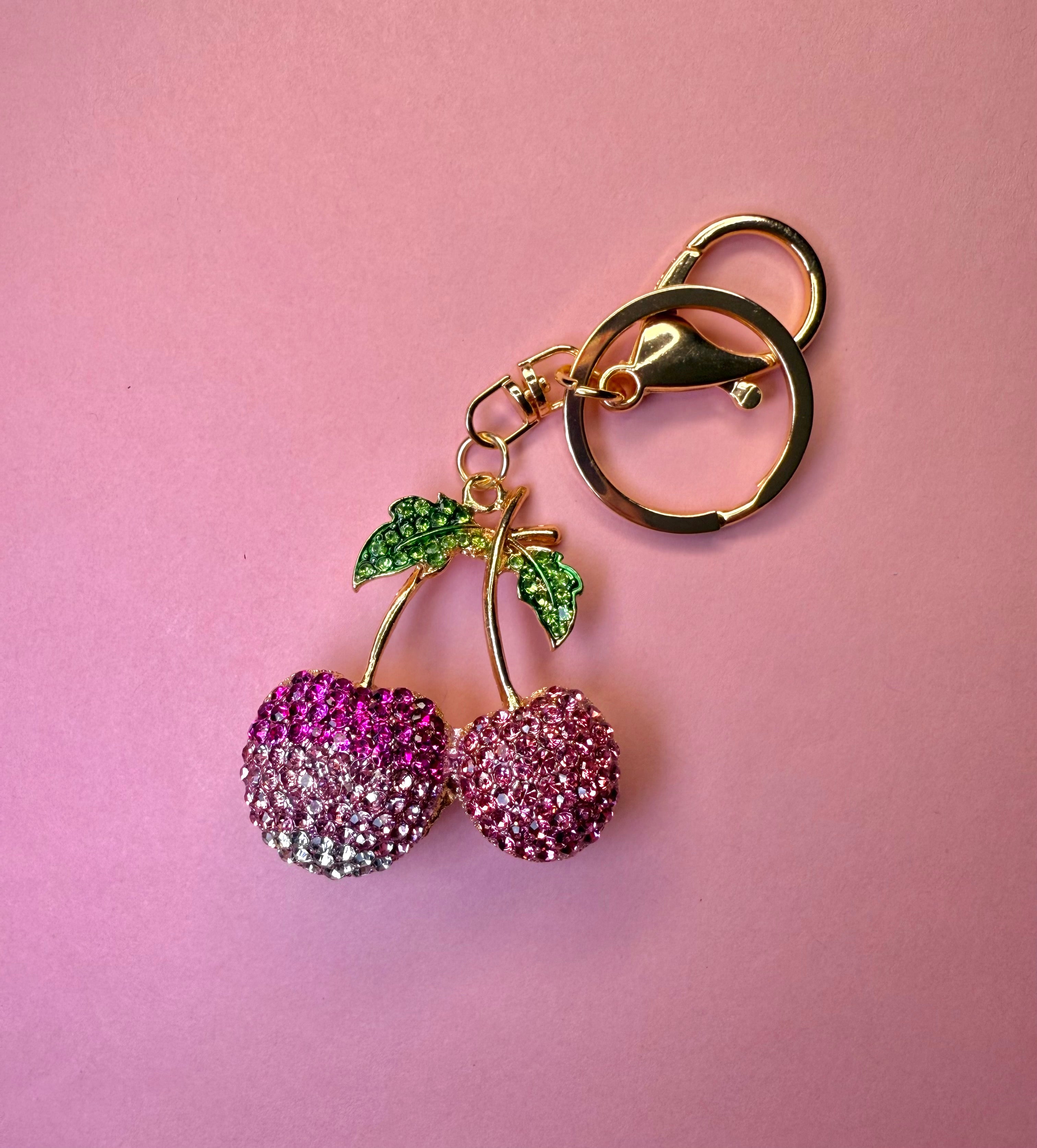 Red & Pink Bling Cherries Accessory🍒