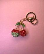Load image into Gallery viewer, Red &amp; Pink Bling Cherries Accessory🍒
