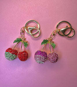 Red & Pink Bling Cherries Accessory🍒
